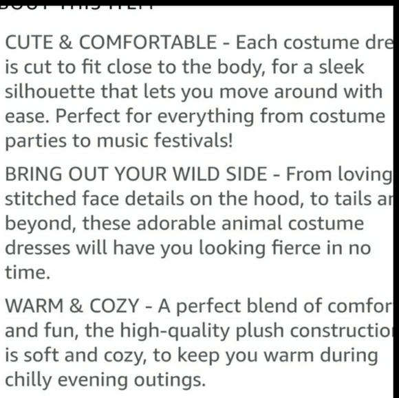 Silver Lilly Plush Panda Bear Costume/Robe/Dress Size Small - Picture 10 of 11